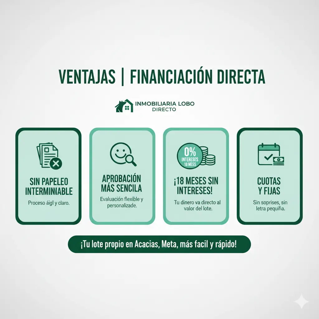 Ventajas de financiar con inmobiliaria lobos.
